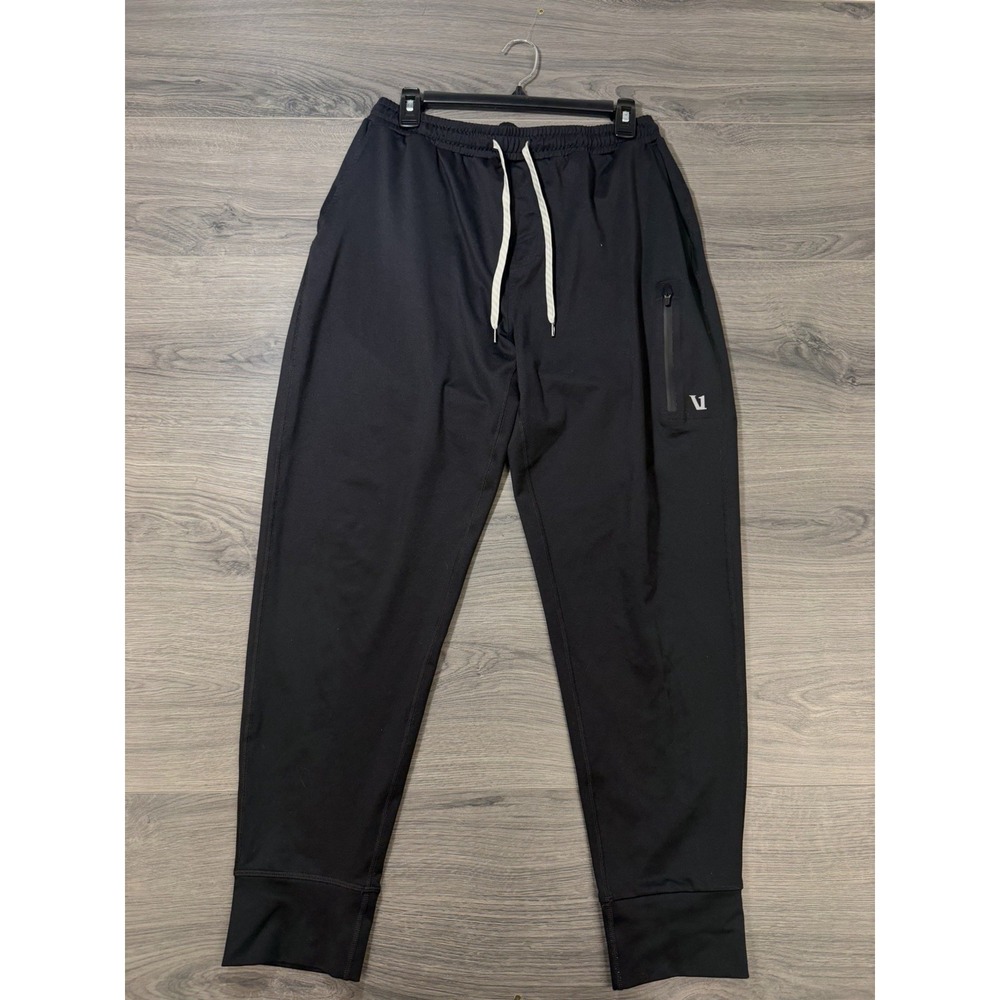Vuori Sunday Performance Jogger Stretch Black Mens Size Large V416 Tech Workout